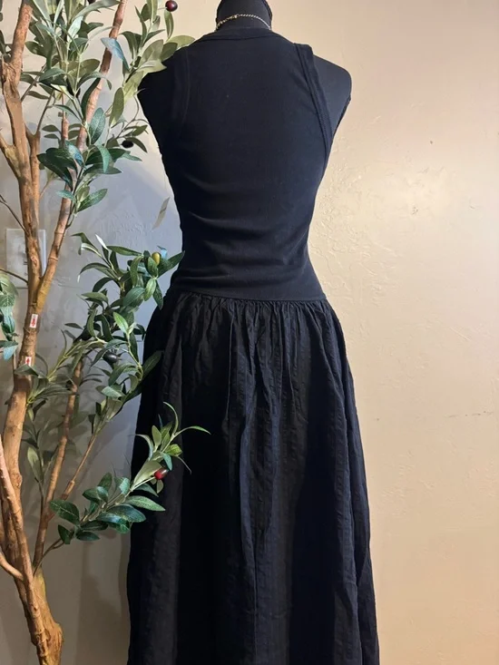 Aerie Black Midi Dress - Picture 9 of 9